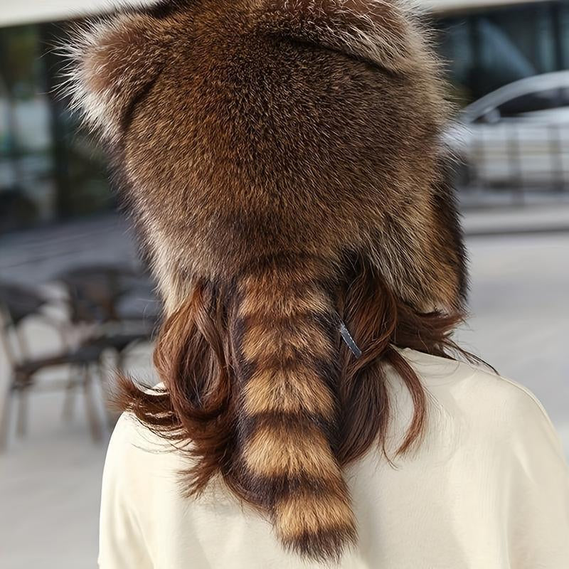 Raccoon Tail Mood Hat